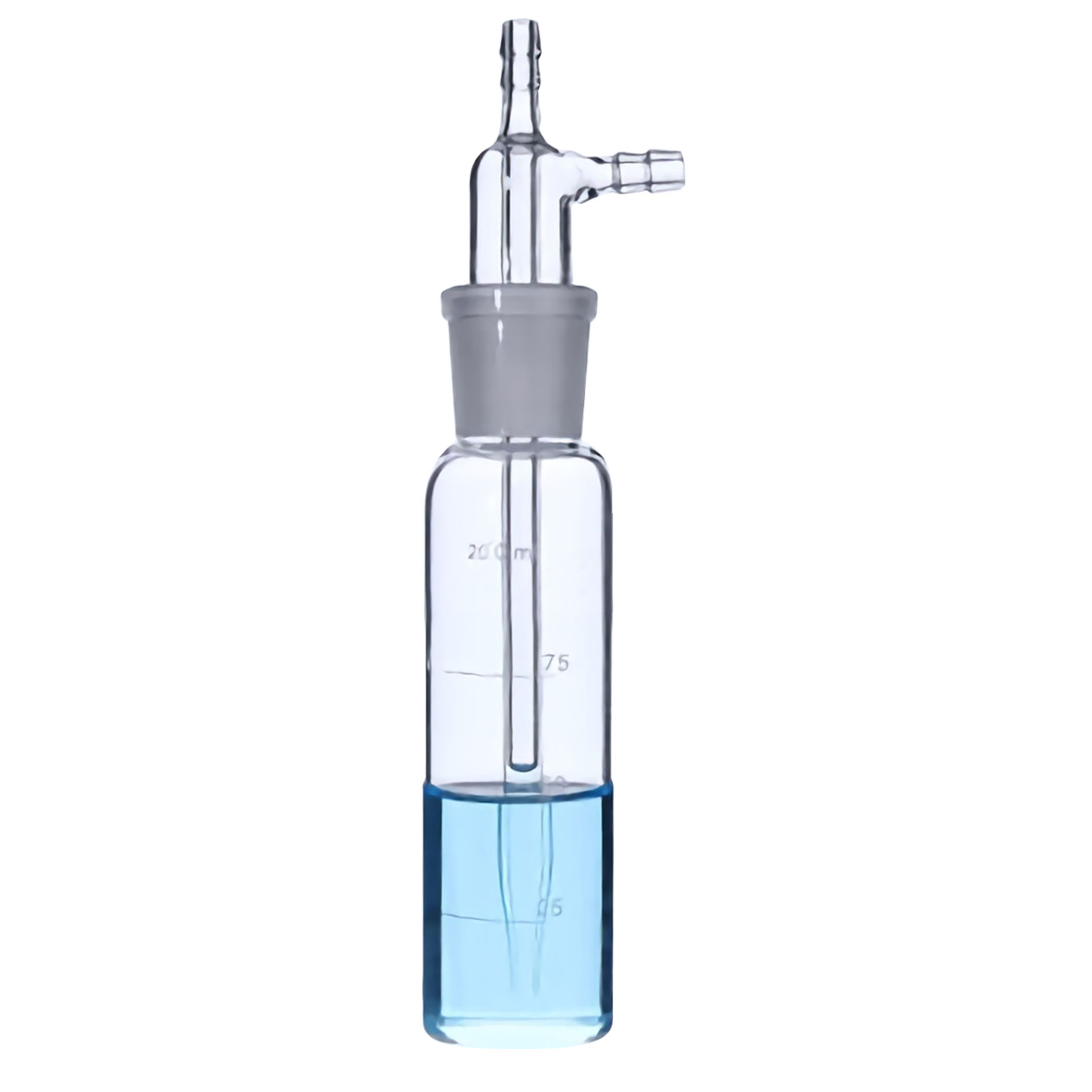 ADAMAS BETA Impact Glass Absorption Bottle 10-250ml Graduated Grinding Mouth Laboratory Impact Absorber Sampling Bottle