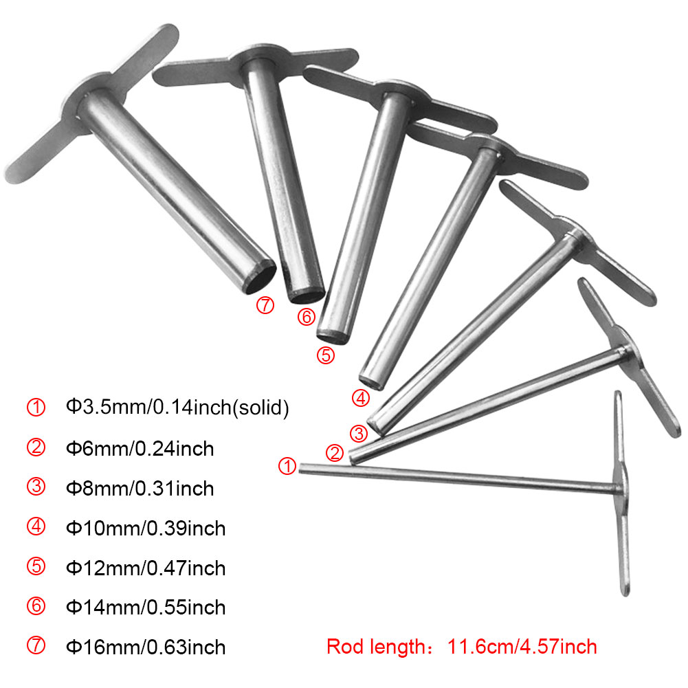 ADAMAS-BETA Lab Manual Hole Puncher Drill for Laboratory Rubber Stopper Cutter Metal Durable Rubber-Plug Drilling Tool