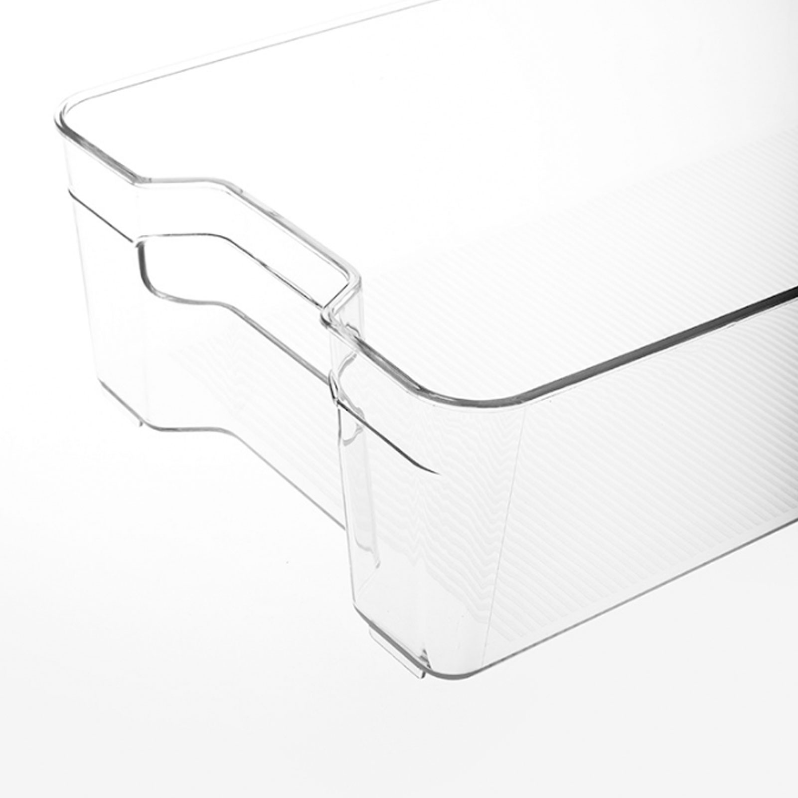 ADAMAS BETA Lab PET Refrigerator Reagent Storage Box With Handle Transparent 37.5cm/32cm Laboratory Plastic Storage Box