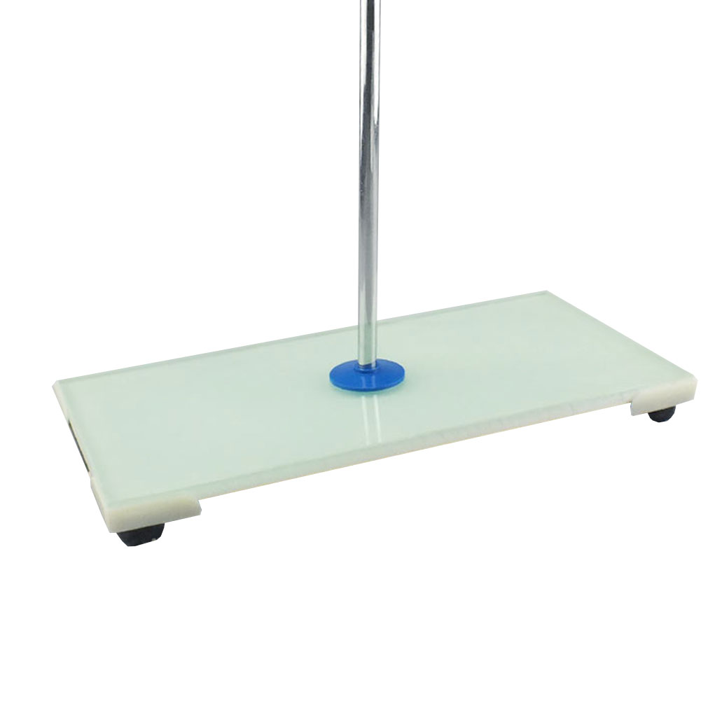 ADAMAS-BETA Lab Titration Table White Porcelain/Glass/White Marble Base with 650mm Iron Rod for Acid Base Titration Experiment