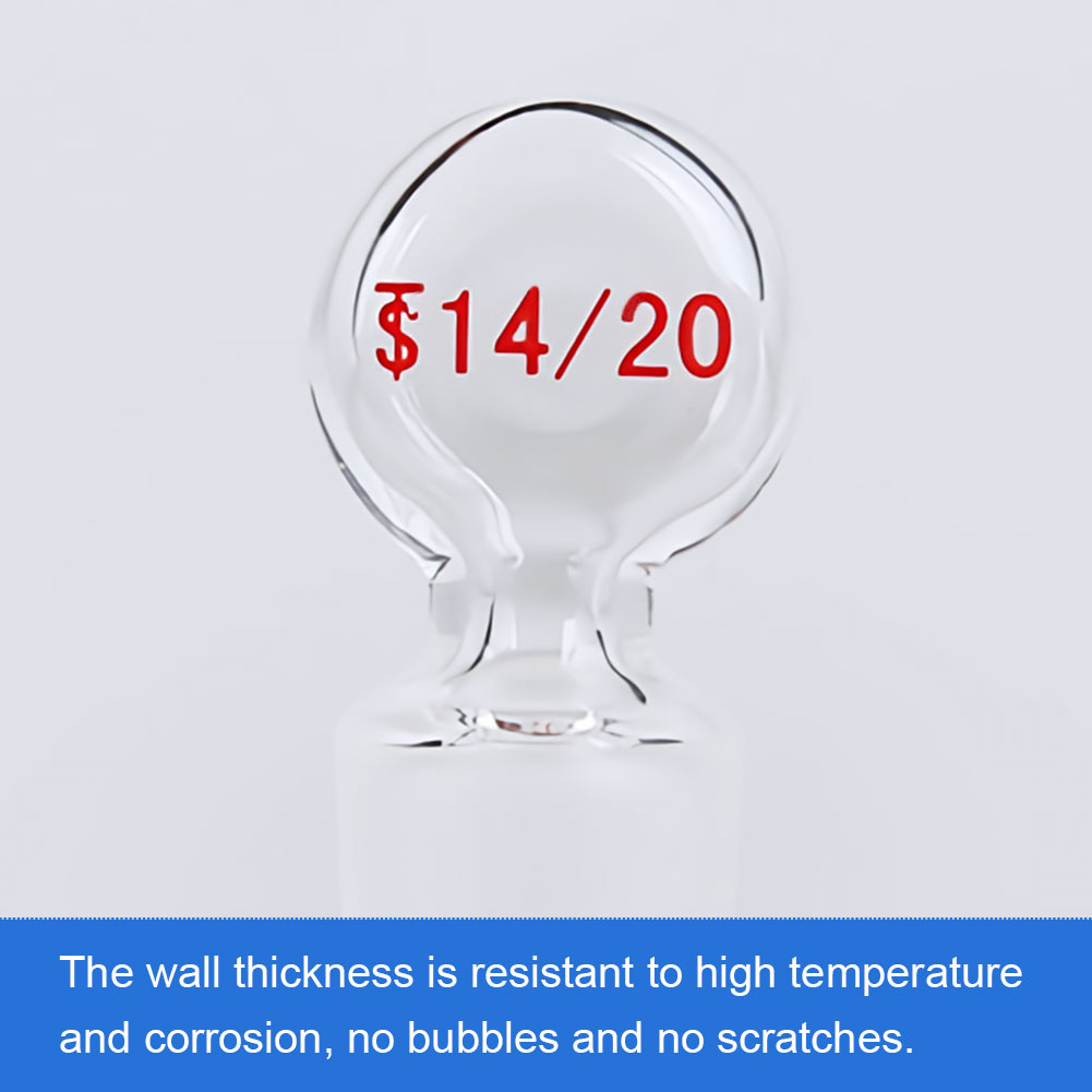 ADAMAS-BETA Lab High Borosilicate Glass Stopcocks Hollow Glass Stopper 14# 19# 24# Standard Grinded with Handle Flasks Bottles Plugs Set