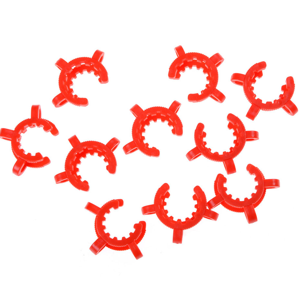 ADAMAS BETA Standard Bung Clamp Tapered Interface Clip Red Laboratory Plastic Fixing Sealing Clips Stainless Sheet Clip