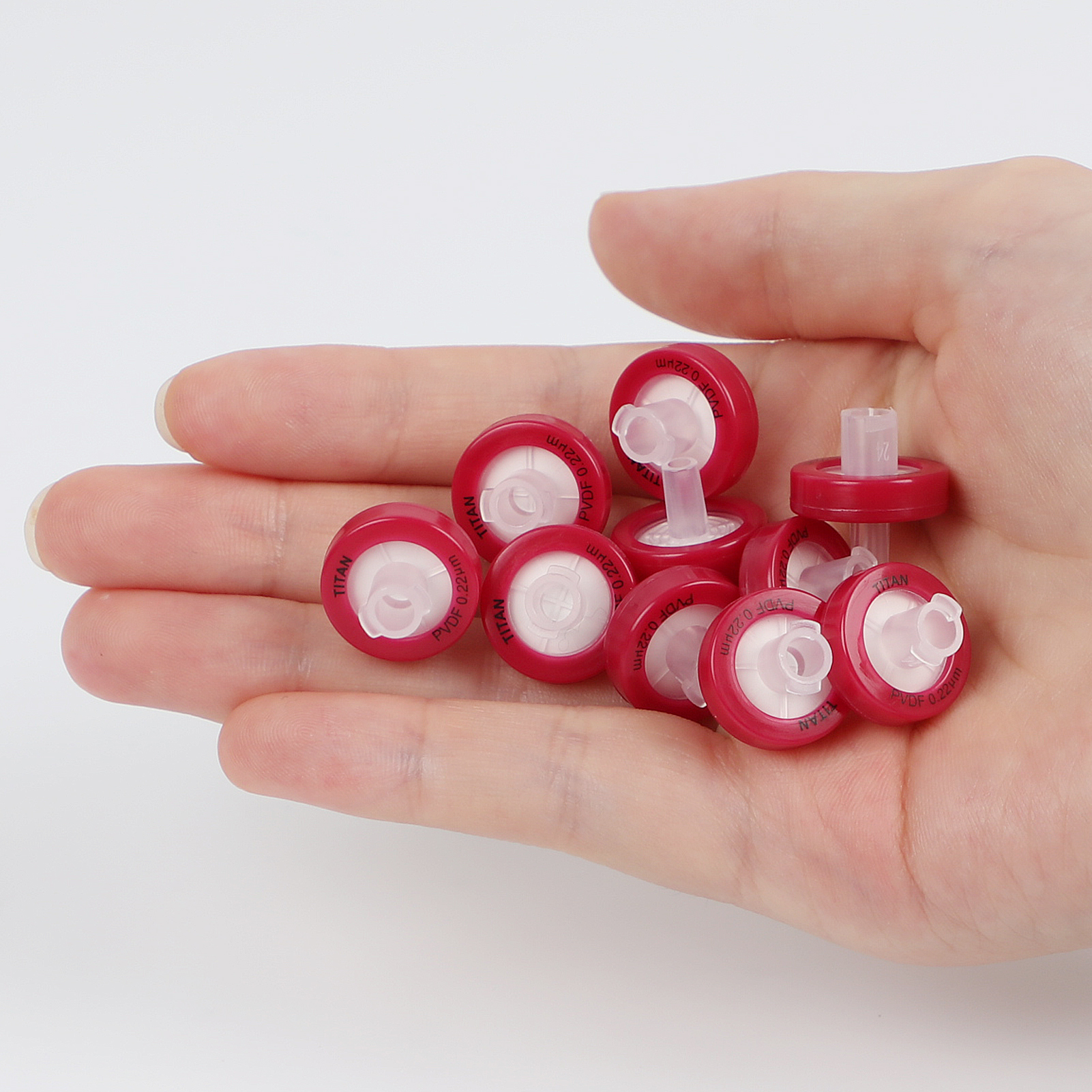 ADAMAS-BETA 10pcs Syringe Needle Filter 0.22um 0.45um PVDF/NY/PTFE/PES Disposable Non-sterile Syringe Filter Lab Supplies Accessories