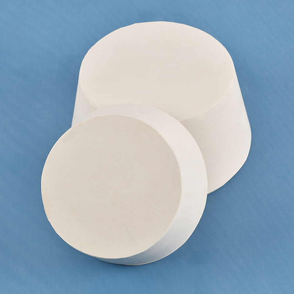ADAMAS BETA Wholesale 26-30pcs White Rubber Plug Mixed Size Sealing Solid Cork without Hole Laboratory Conical Bottle Stoppers for Test Tube/Flask