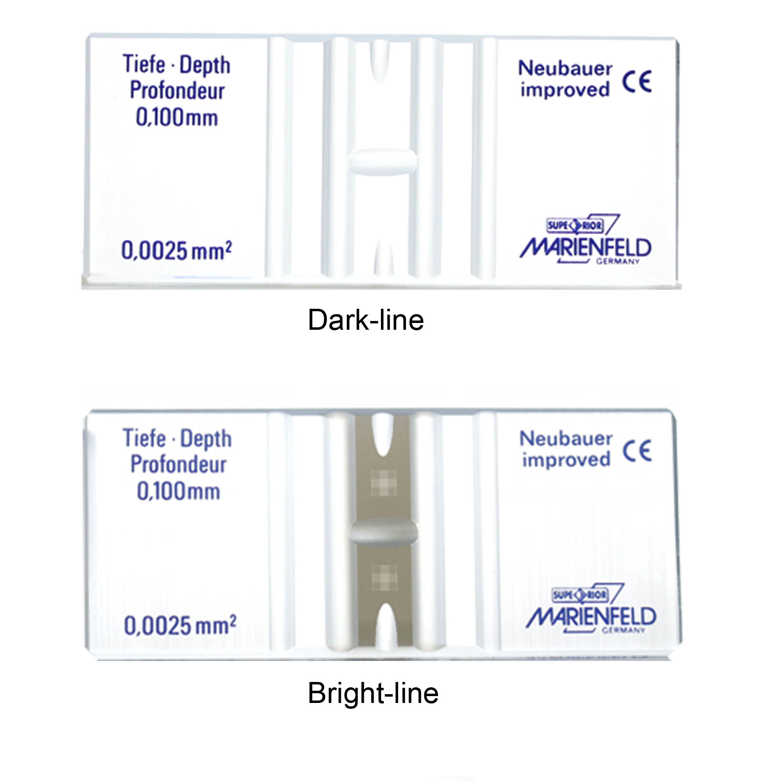 ADAMAS BETA Lab Glass Hemocytometer Professional Bright-line Dark-line Laboratory/Tesearch Supplies for Red/White Cell Analysis/Counting