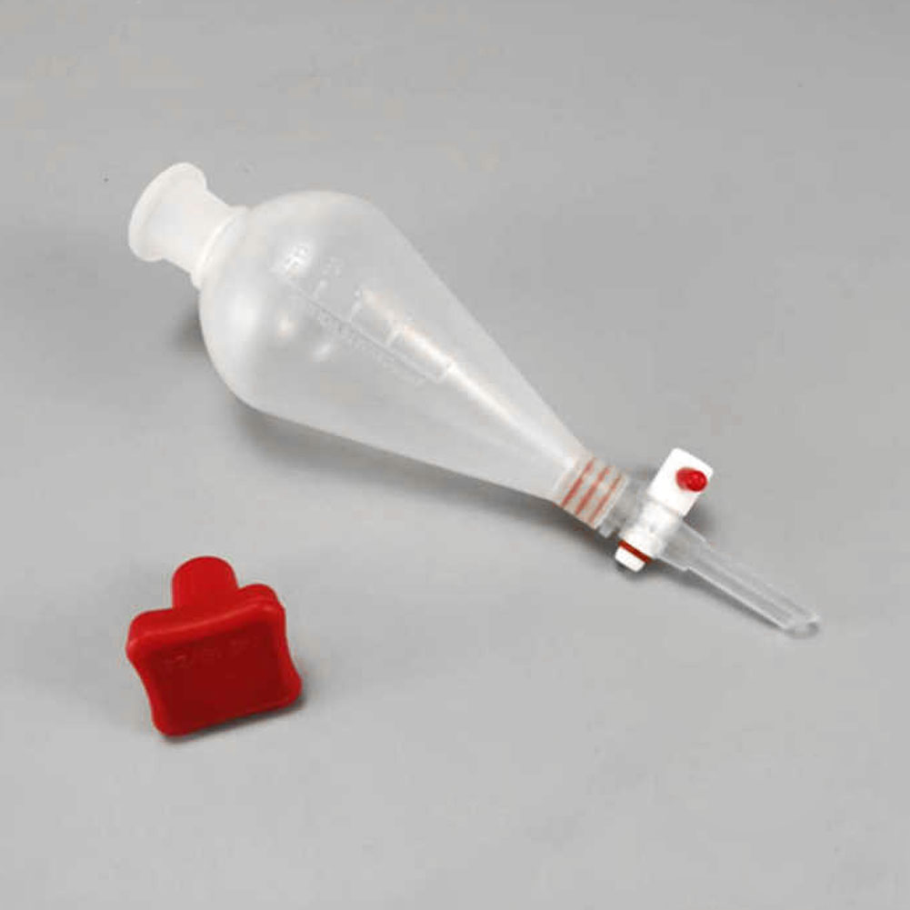 ADAMAS BETA 1pcs Polypropylene Separating Funnel with Stopcock PTFE Plug Leak-Proof Screw Cap Laboratory Plastic Filter Funnel 125-1000ml