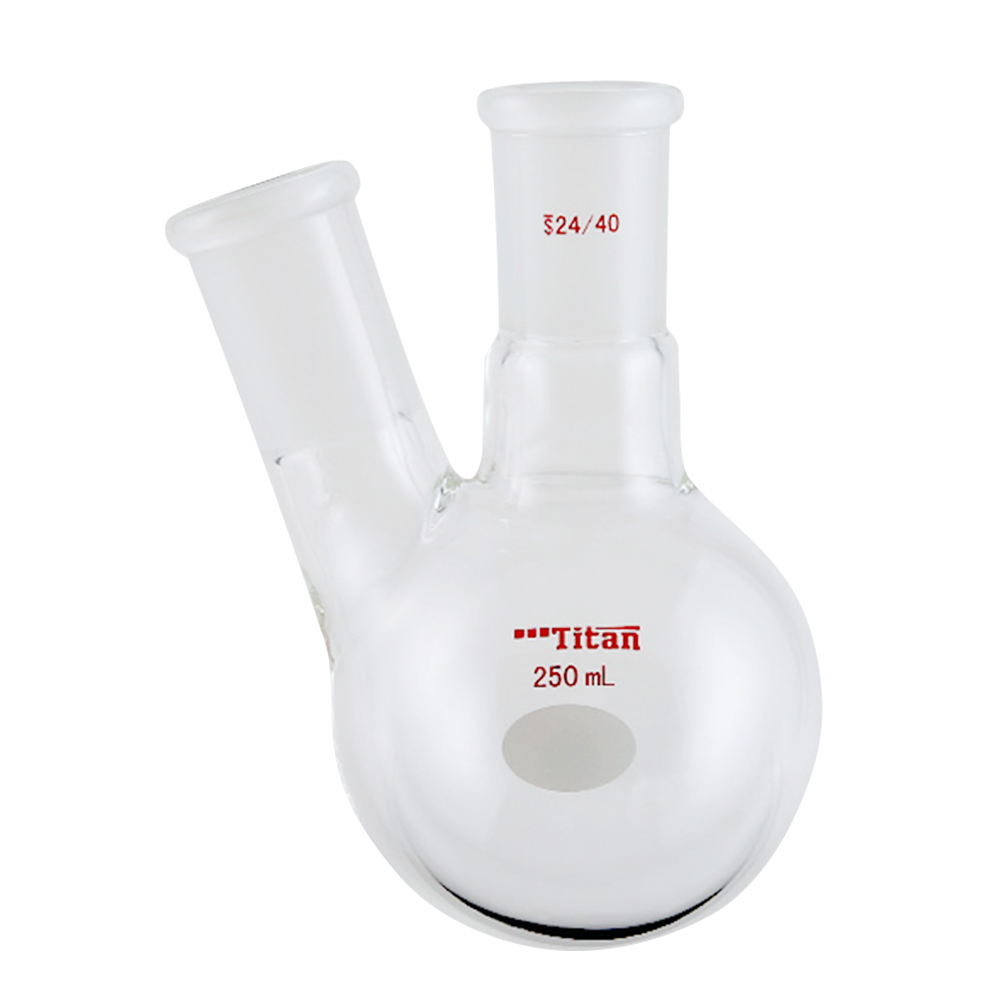 ADAMAS-BETA Two-Necked Flask Lab Glassware Spherical Bottle Round-Bottomed Grind Reaction Flasks 10-2000ml for Distillation Experiment