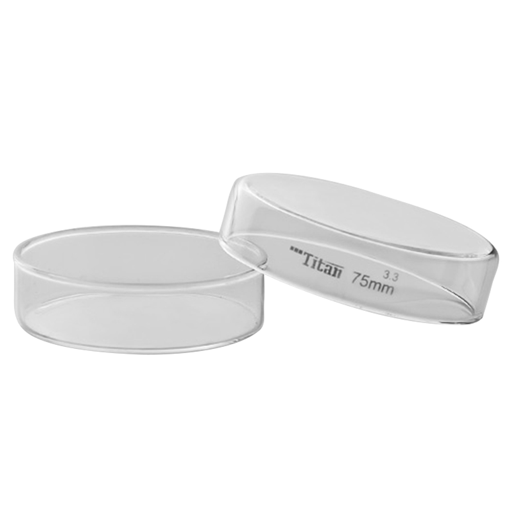 ADAMAS BETA Biological Laboratory High Borosilicate Glass Petri Dish with Cover Lab Microbial/Bacteria Cell Culture Dishes Diameter 60-200mm