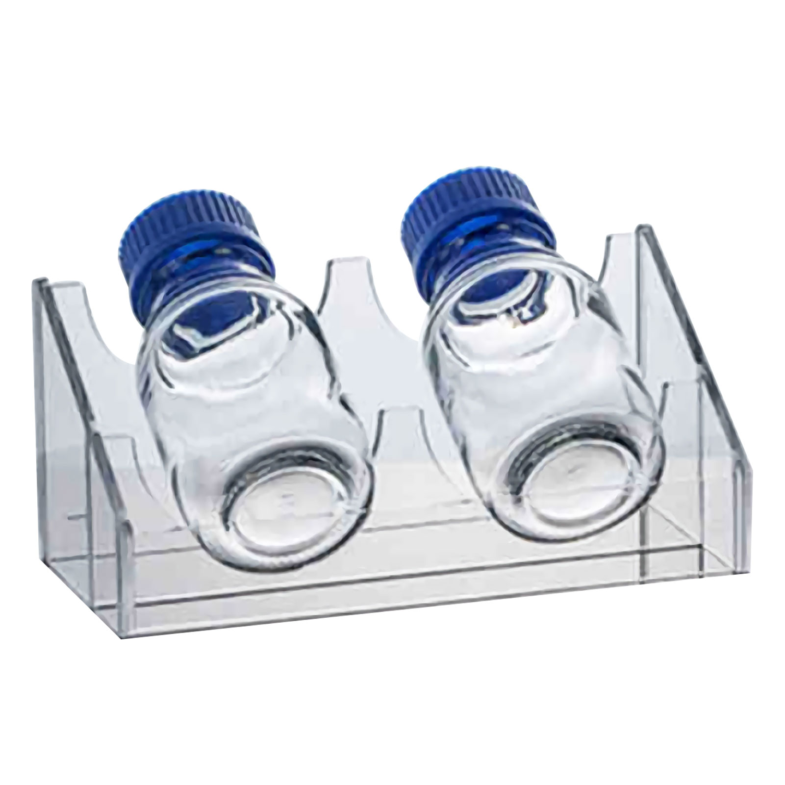 ADAMAS BETA Plexiglass Serum Bottle Inclined Frame 2-Well Laboratory Bottle Rack for 100ML-1000ML Acrylic Storage Holder