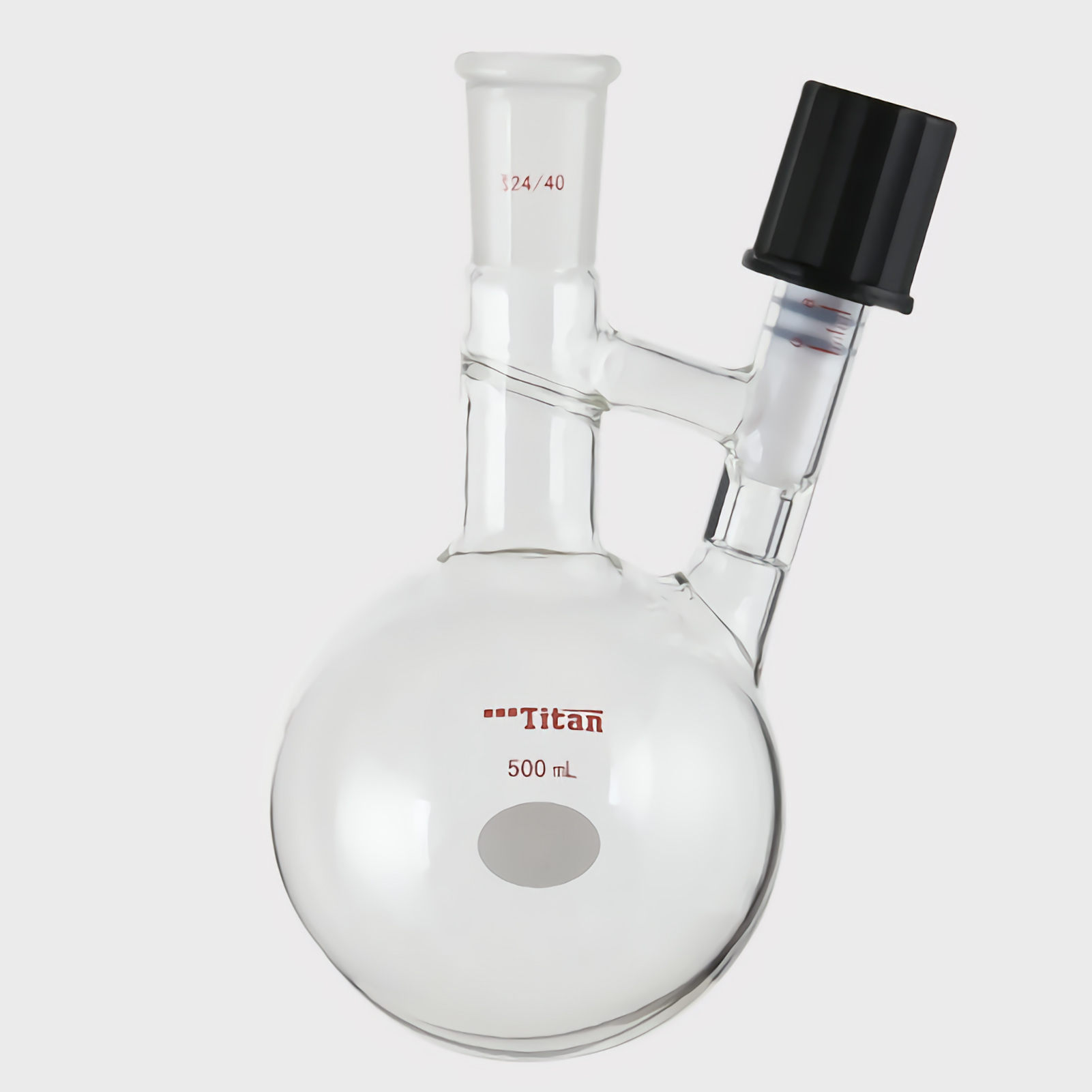 ADAMAS BETA Glass Solvent Storage Transfer Ball Bottle with 8mm High Vacuum Valve 24/40 Grinding Mouth 250-1000ml Laboratory Reagent Bottles