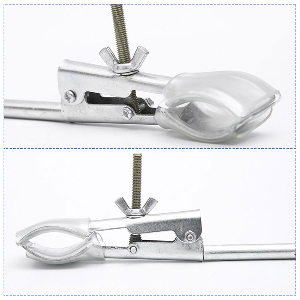 ADAMAS-BETA Lab Iron Frame Platform Set Beaker Clamp Iron Ring Cross Clips 40-70cm Metal Pole Height for Heating Experiment