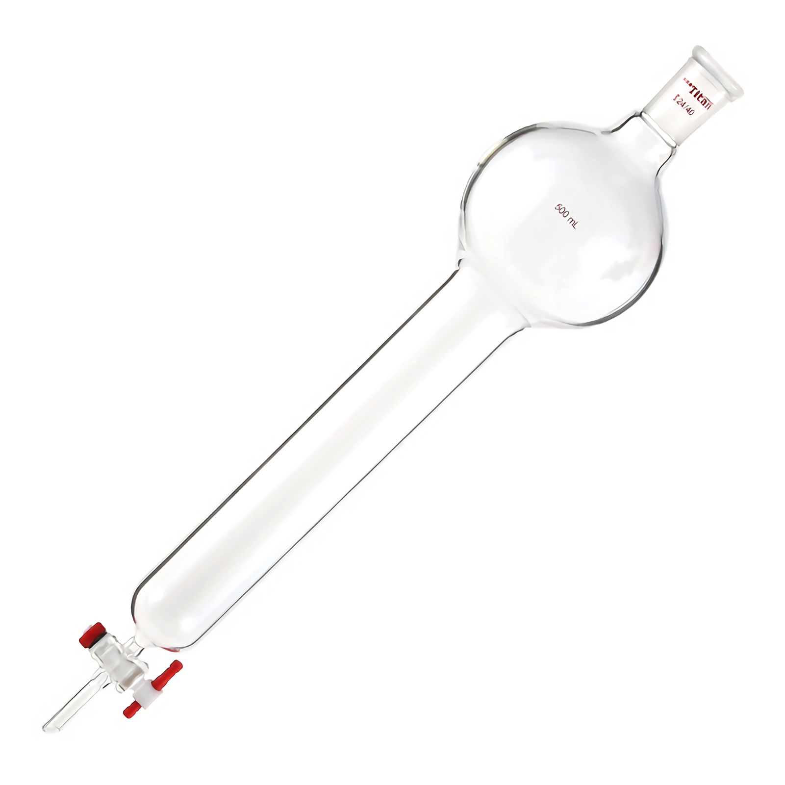 ADAMAS-BETA Laboratory Glass Flash Chromatographic Column with Liquid Storage Ball PTFE Piston Grinding Mouth 24/40 100-500ml Lab Glassware