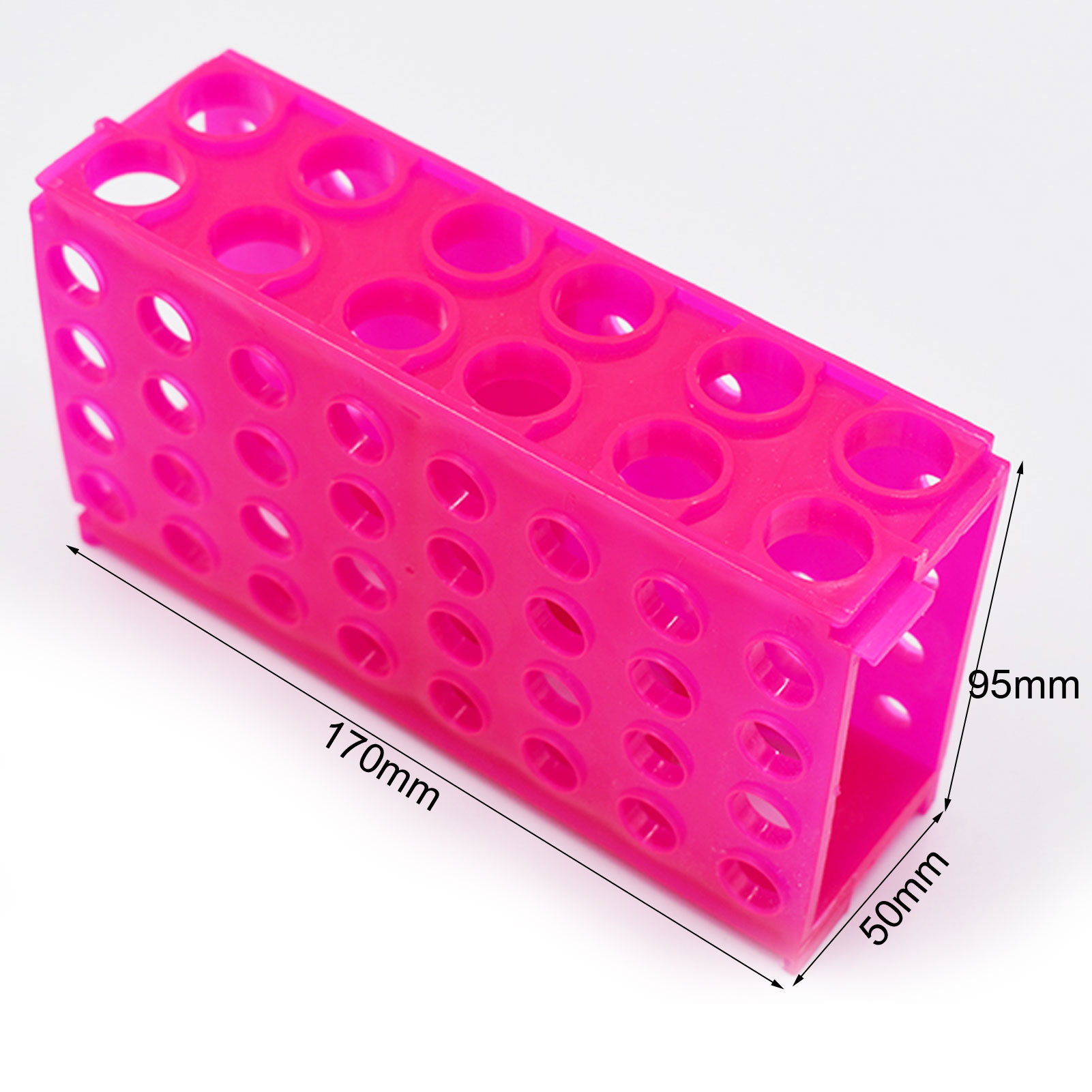 ADAMAS BETA PP Multi-Purpose Test Tube Rack 80-Well Four-sided Detachable Centrifuge Tube Stand Laboratory Cryovials Storage Holder