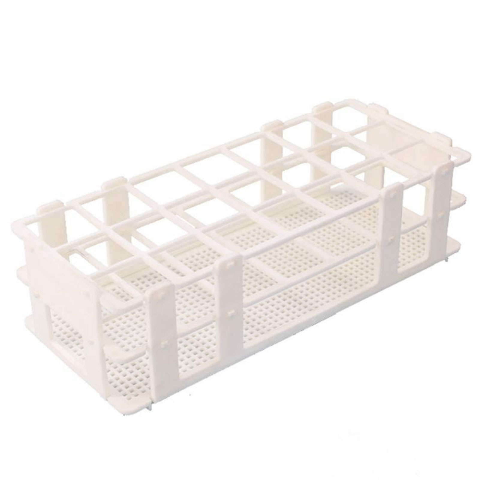 ADAMAS BETA Detachable Plastic Test Tube Rack 21-90 Wells Hole Diameter 13-30mm for Laboratory Test Tube Storage/Drying