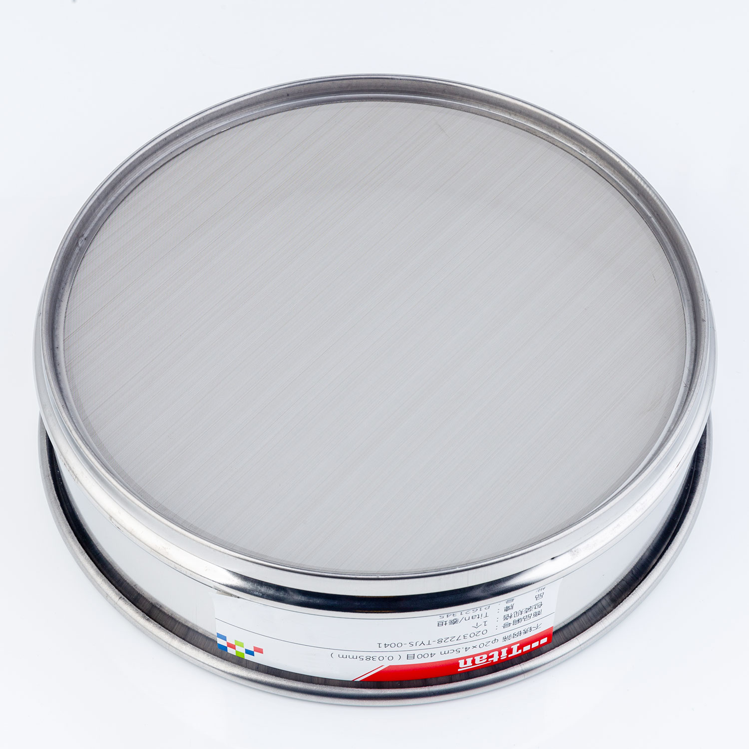 Adamas-Beta φ20×4.5cm 400 Mesh 304 Stainless Lab Sieves Economy Test Sieve 304 Stainless Steel Wire Cloth（0.0385mm）