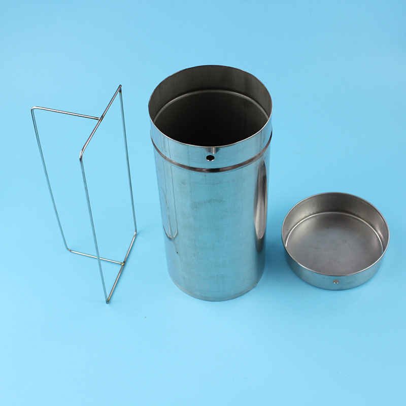 ADAMAS BETA 1pcs Lab Stainless Steel Sterilization Cartridge Reusable Laboratory Petri Dish Disinfection Bucket 90x200mm 106x250mm