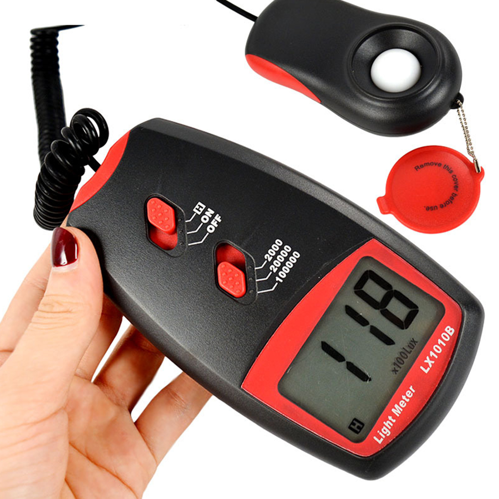 ADAMAS-BETA Light Intensity Meter LX1010B Lux Meter Illumination Photometer Liquid Crystal Display Large Range Illuminometer