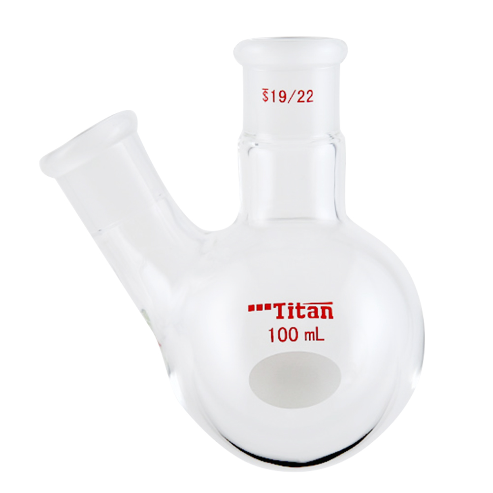 ADAMAS-BETA Two-Necked Flask Lab Glassware Spherical Bottle Round-Bottomed Grind Reaction Flasks 10-2000ml for Distillation Experiment