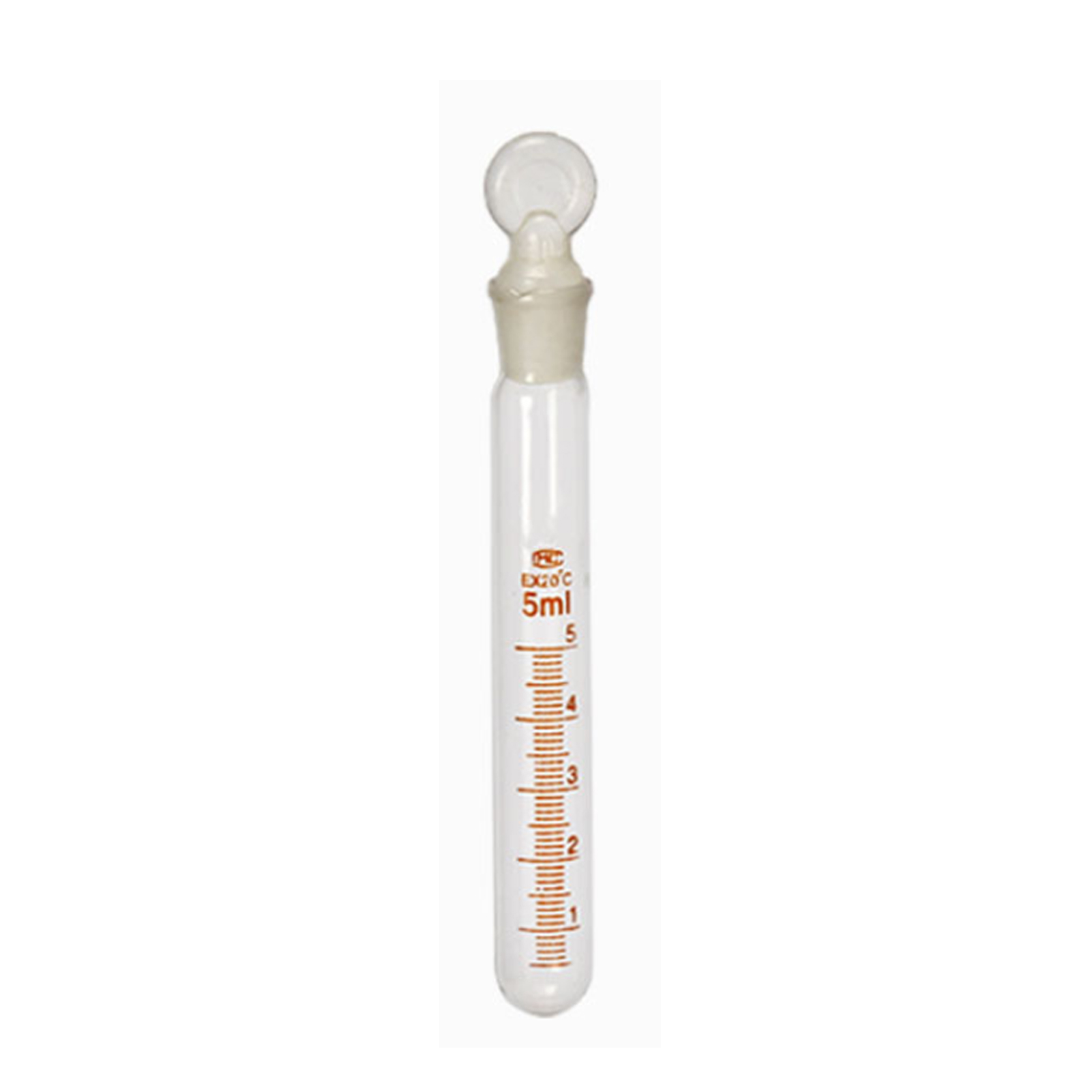 ADAMAS BETA Lab Glass Graduated Test Tube with Stopper 5-100ml  Grinding Mouth Round Bottom Laboratory Test Tube for Microbial Culture Experiment