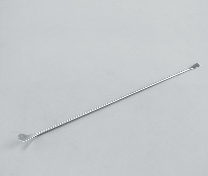 ADAMAS-BETA Lab Spatula Stainless Steel Micro Single/Double Ended Spatula Lab Square/Round Burning Spoon