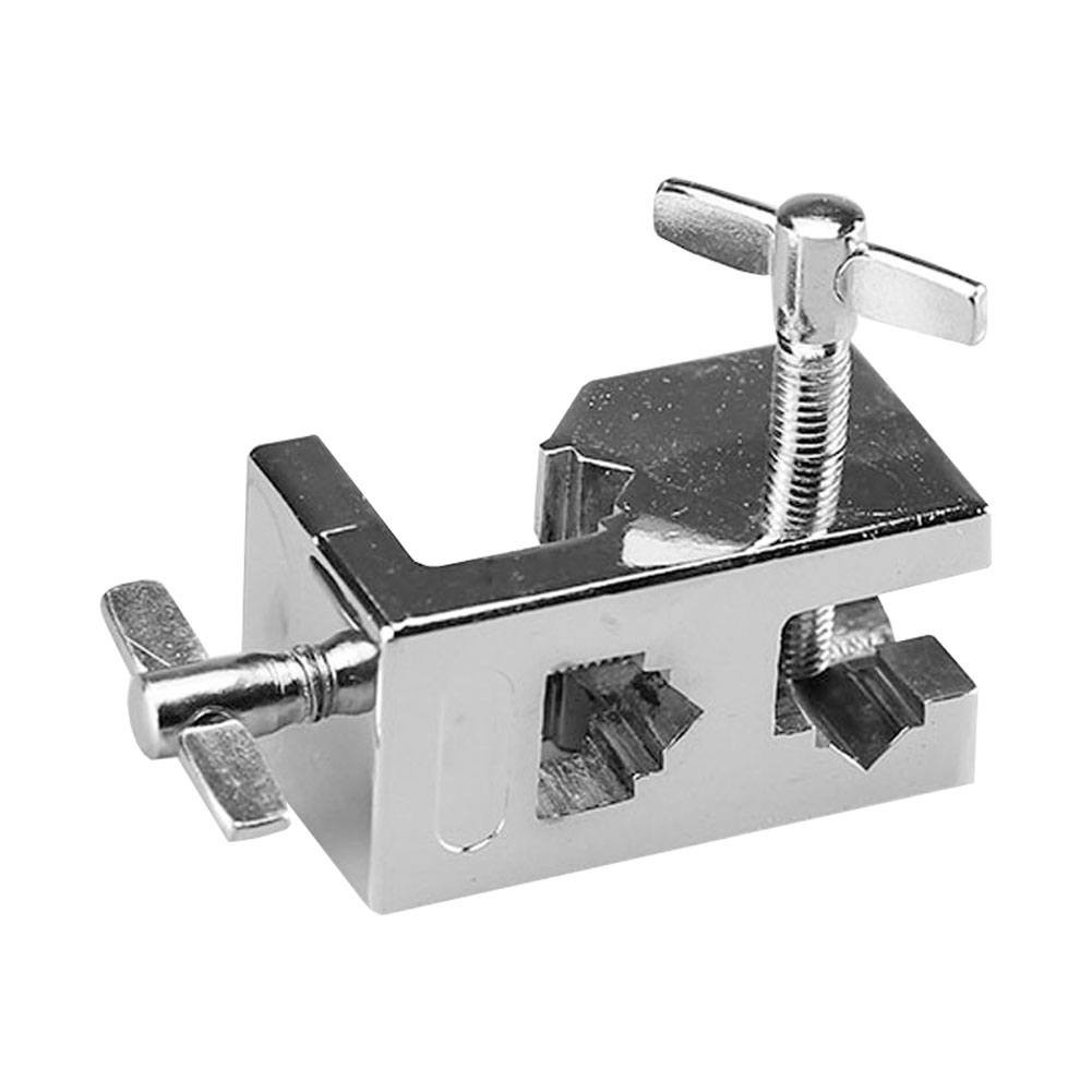 ADAMAS-BETA Electroplated Cross Clamp Laboratory Iron Frame Fixing Clamp 2-Way/3-Way Metallic Multi-purpose Clips