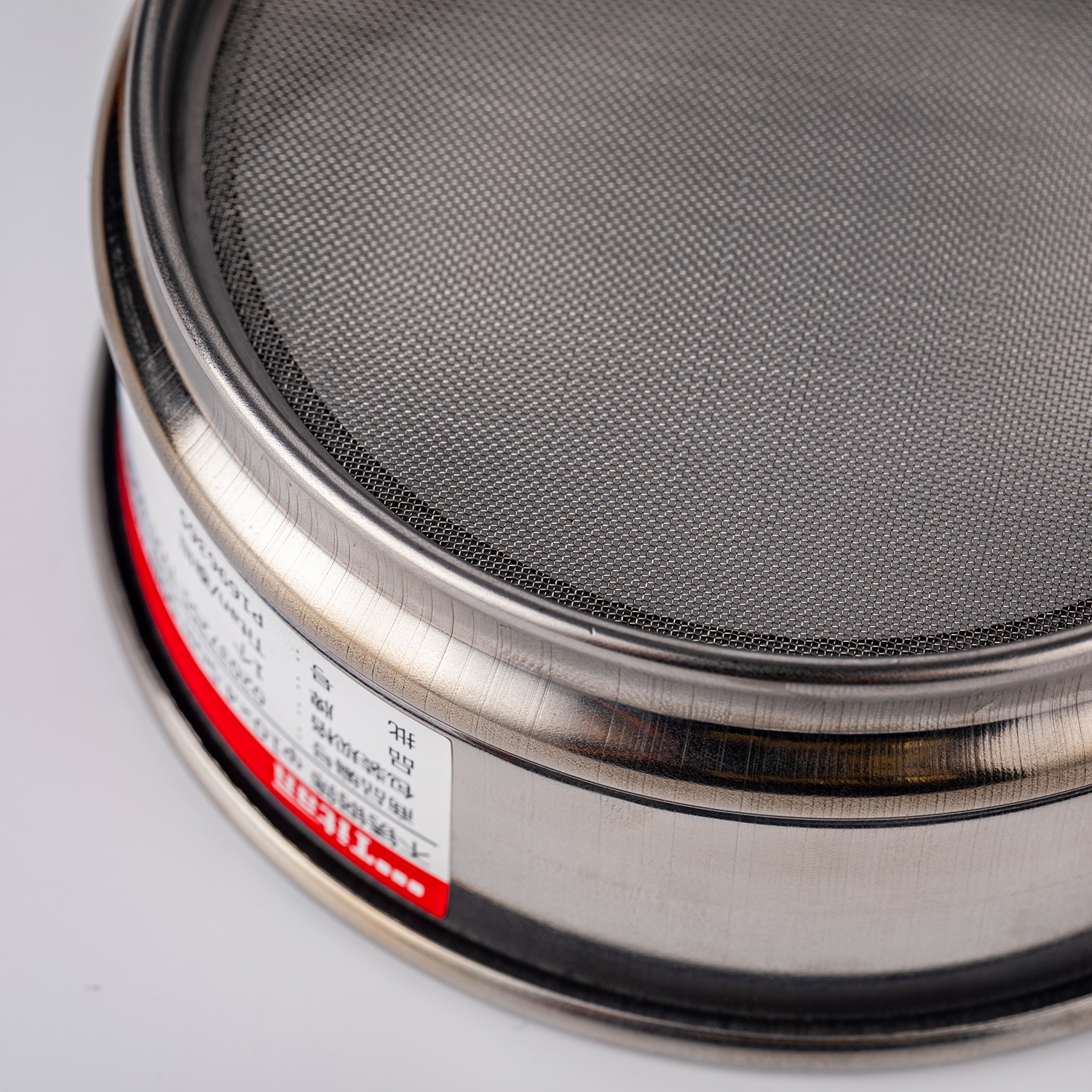 Adamas-Beta 20x4.5cm 110 Mesh 304 Stainless Lab Sieves Economy Test Sieve 304 Stainless Steel Wire Cloth 0.15mm