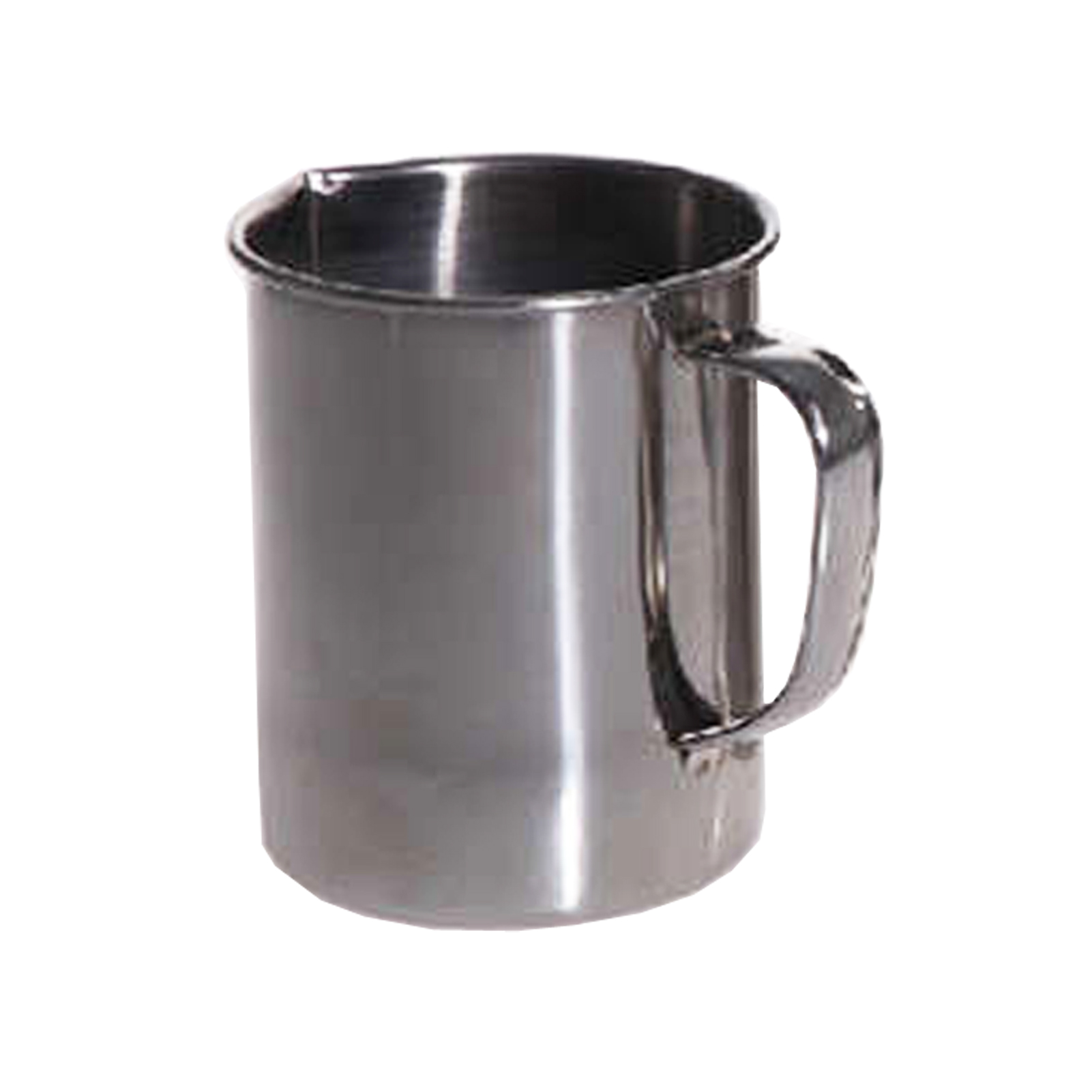ADAMAS-BETA 304 Stainless Steel Measuring Cup Graduated Laboratory Beaker with Handle Olecranon Outlet 350-2000ML Large Capacity