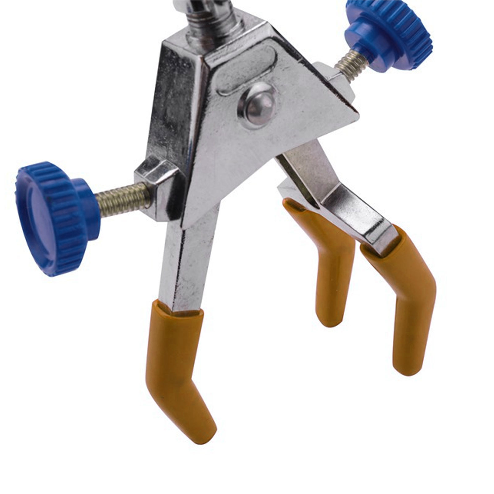 ADAMAS BETA Lab 3-Claw Multipurpose Clamp Alloy Electroplated/Sprayed Double-adjusting Direction Clips with Top Wire Laboratory Multi-function Clamp