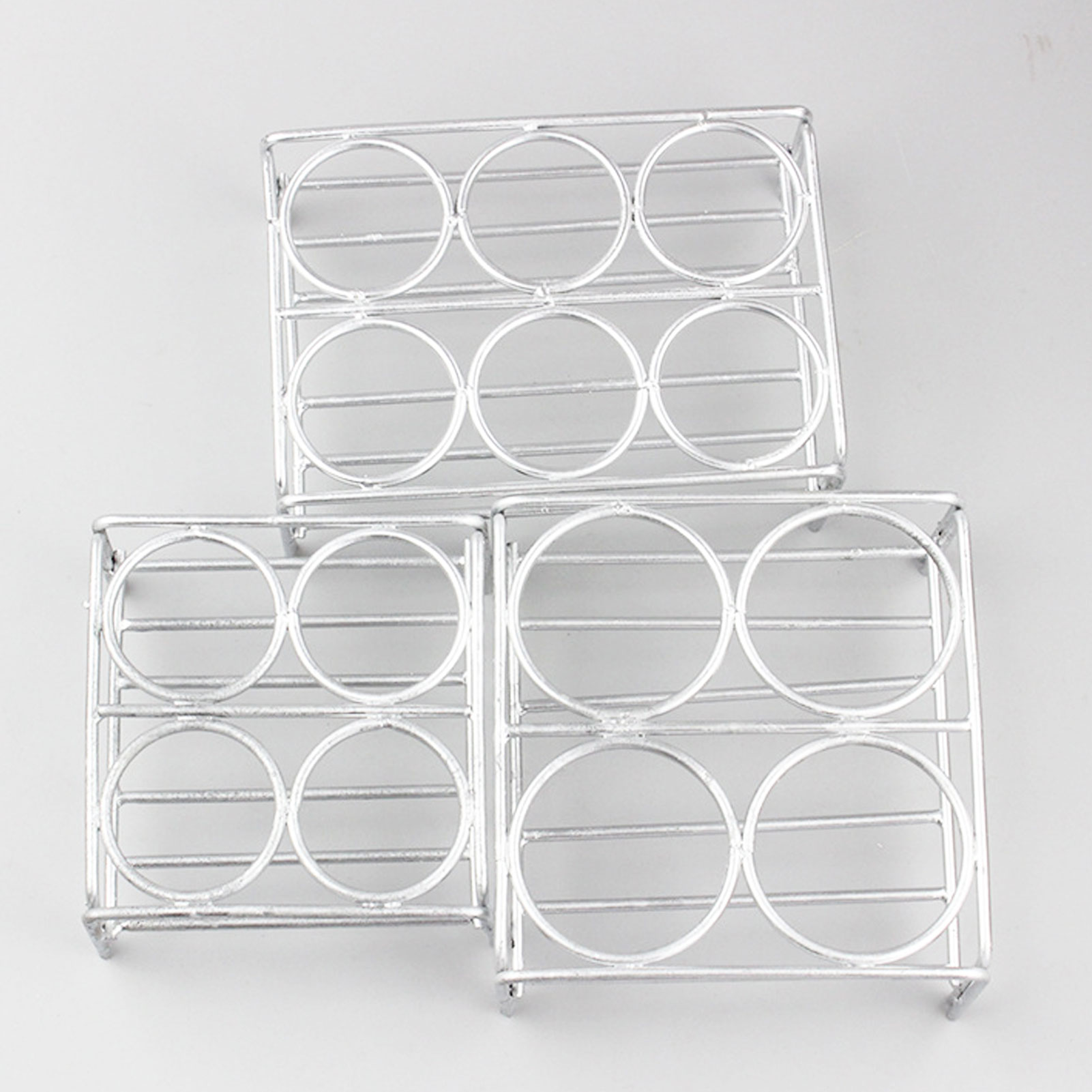 ADAMAS BETA Nickel-chromium Wire Crucible Holder 4-8 Well 36mm 45mm Diameter Laboratory Crucible Rack for Heating Distillation Experiment