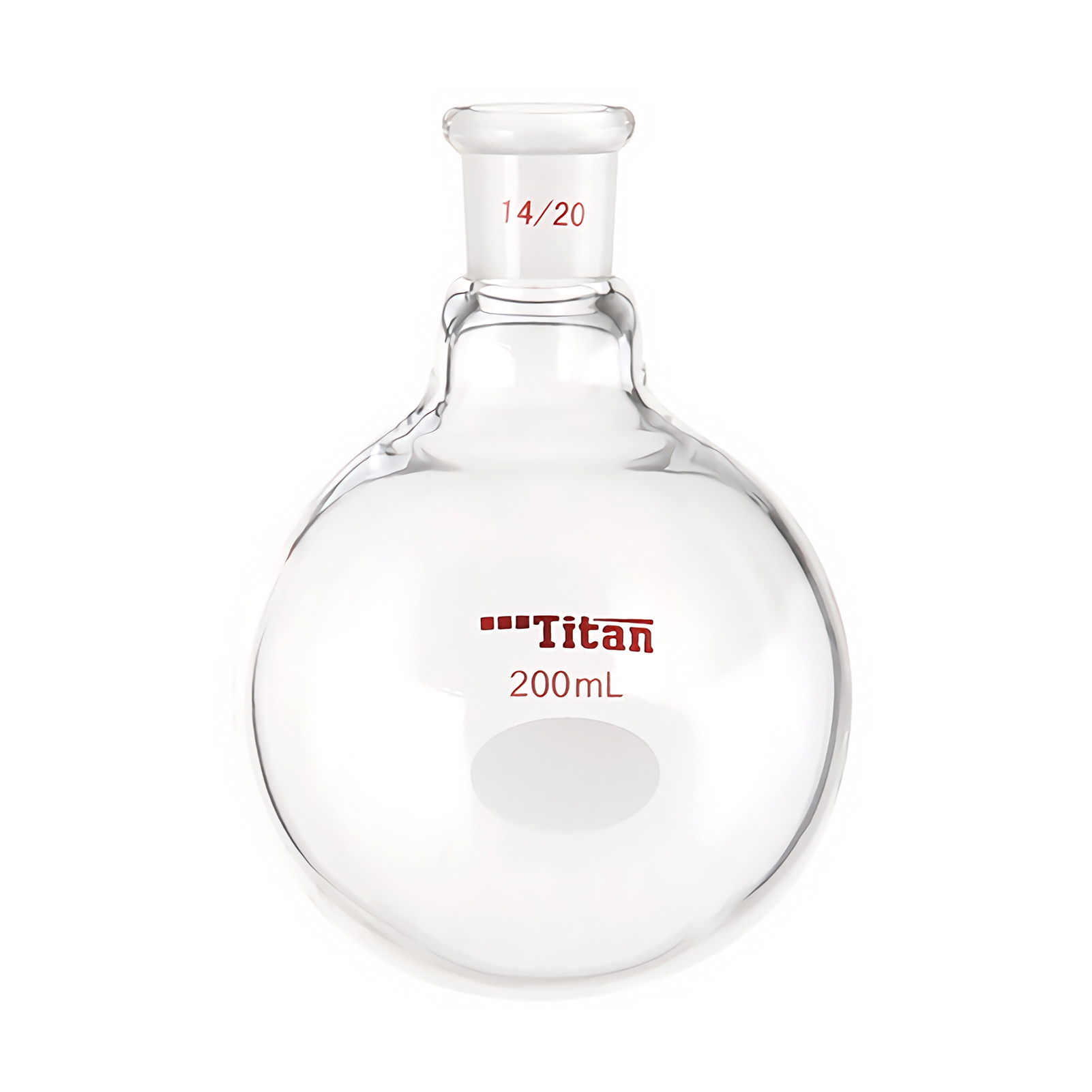 ADAMAS BETA Lab Glass Flasks Single Neck Round Bottom Ball Bottle Thick-Walled Grinding Mouth 200-500ml Reaction One-Mouth Ball Bottles