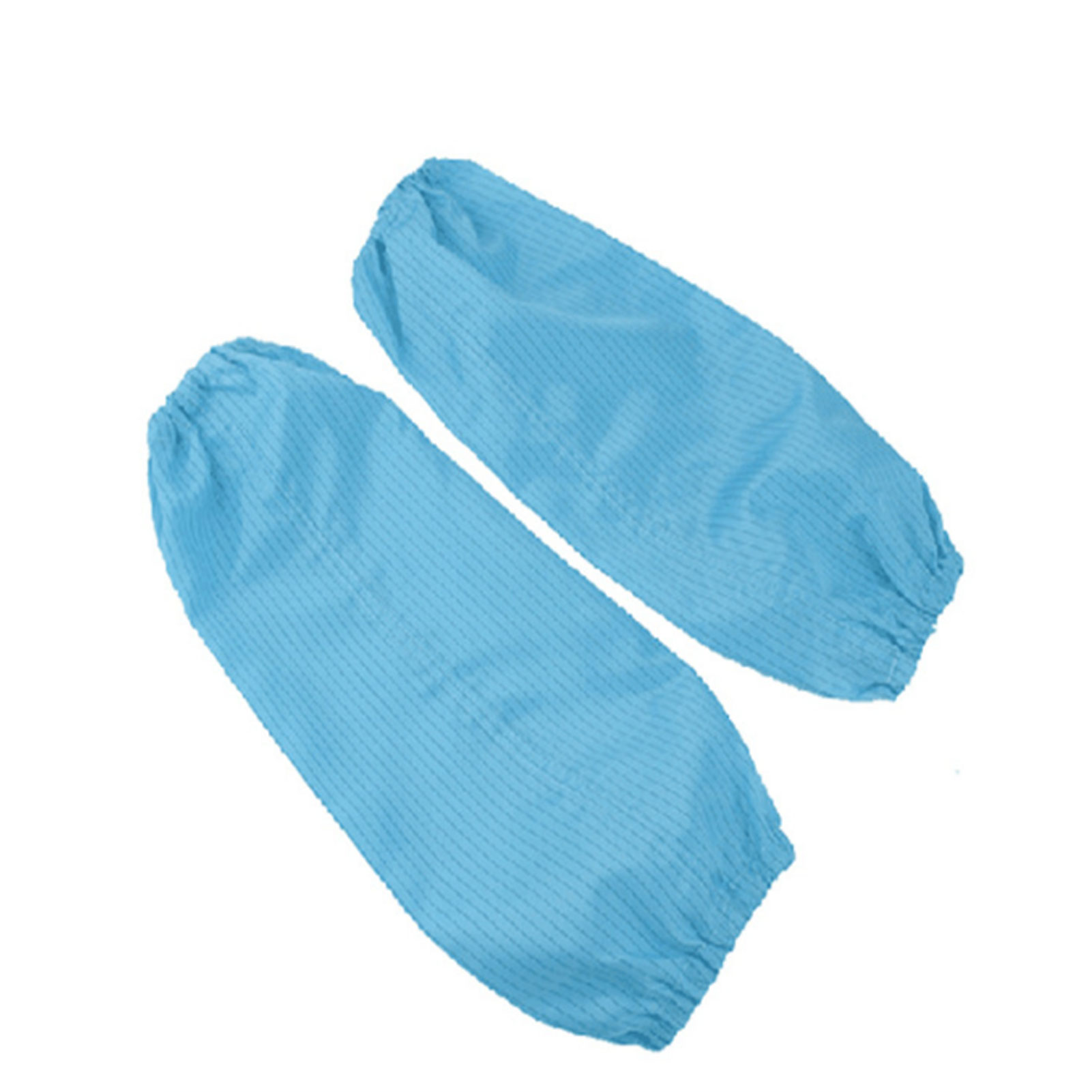 ADAMAS BETA 5 Pairs Lab Antistatic Sleeve Cover Unisex Dust-free One Size Elastic Cuffs Breathable Blue Stripe Sleeves for Workshop/Laboratory