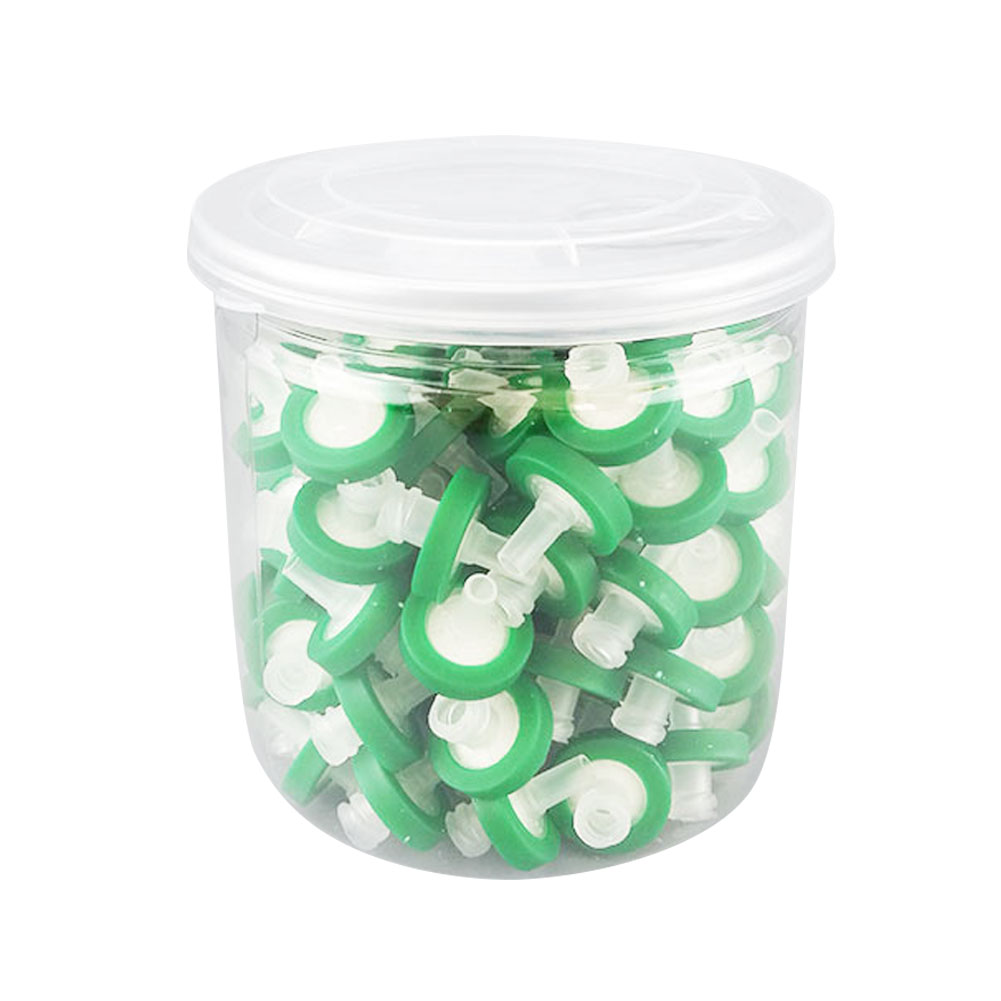 ADAMAS BETA 100pcs Lab 0.22um 0.45um Syringe Filter with Nylon/PES Filter Membrane 13mm for Laboratory Aqueous/Organic Solution Filtration Experiment