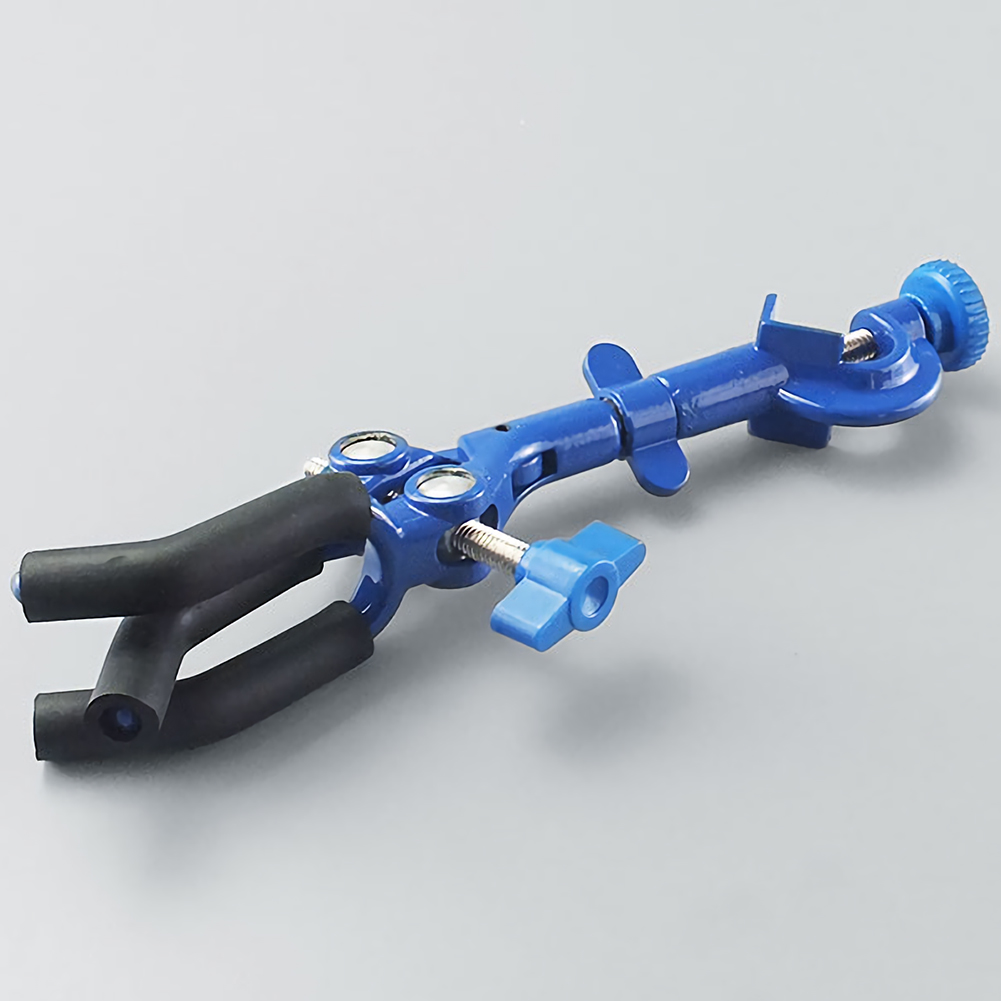 ADAMAS BETA Lab 4-Claw Multipurpose Clamp Alloy Electroplated/Sprayed Deflection Clips with Rod Laboratory 3-Claw Multi-function Clamp