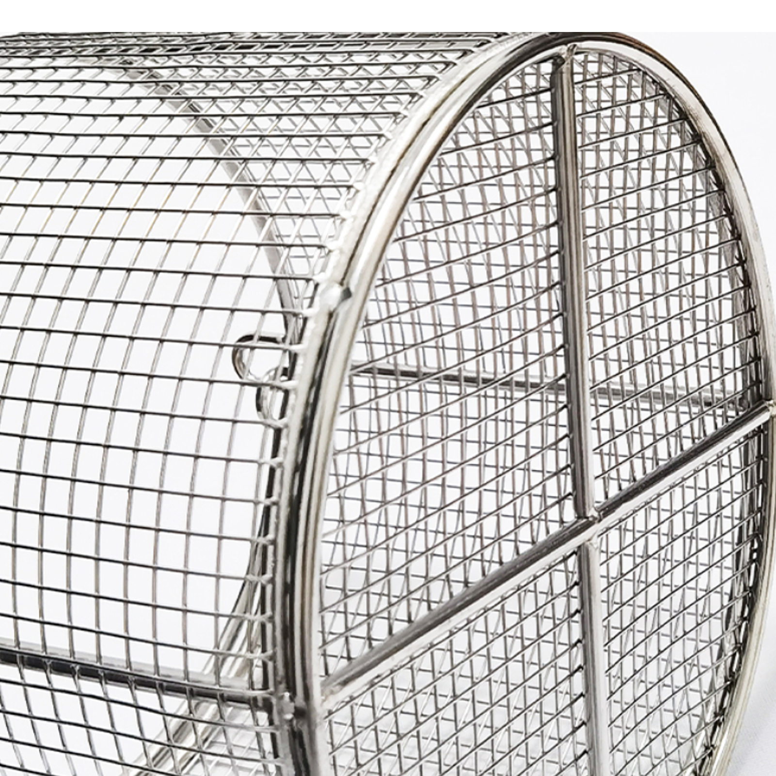 ADAMAS BETA Lab 304 Stainless Steel Wire Basket With Handle Cleaning/Disinfection Frame Storage/Draining Basket for Laboratory