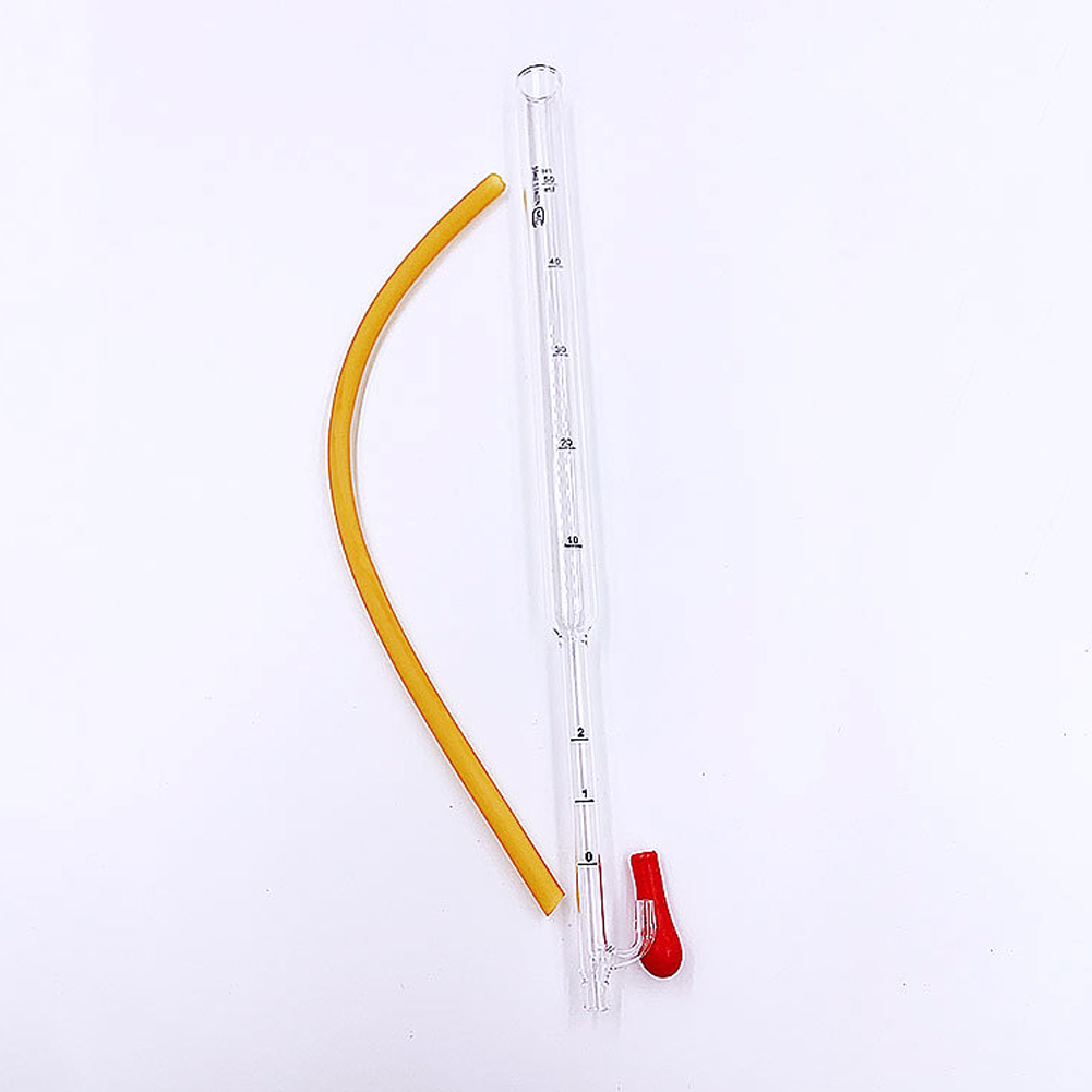 ADAMAS-BETA Water Separator Flowmeter with Rubber Cap Hose Glass Soap Film Glass Atmosphere Sampling 50ml 100ml Lab Equipment Divice Tools