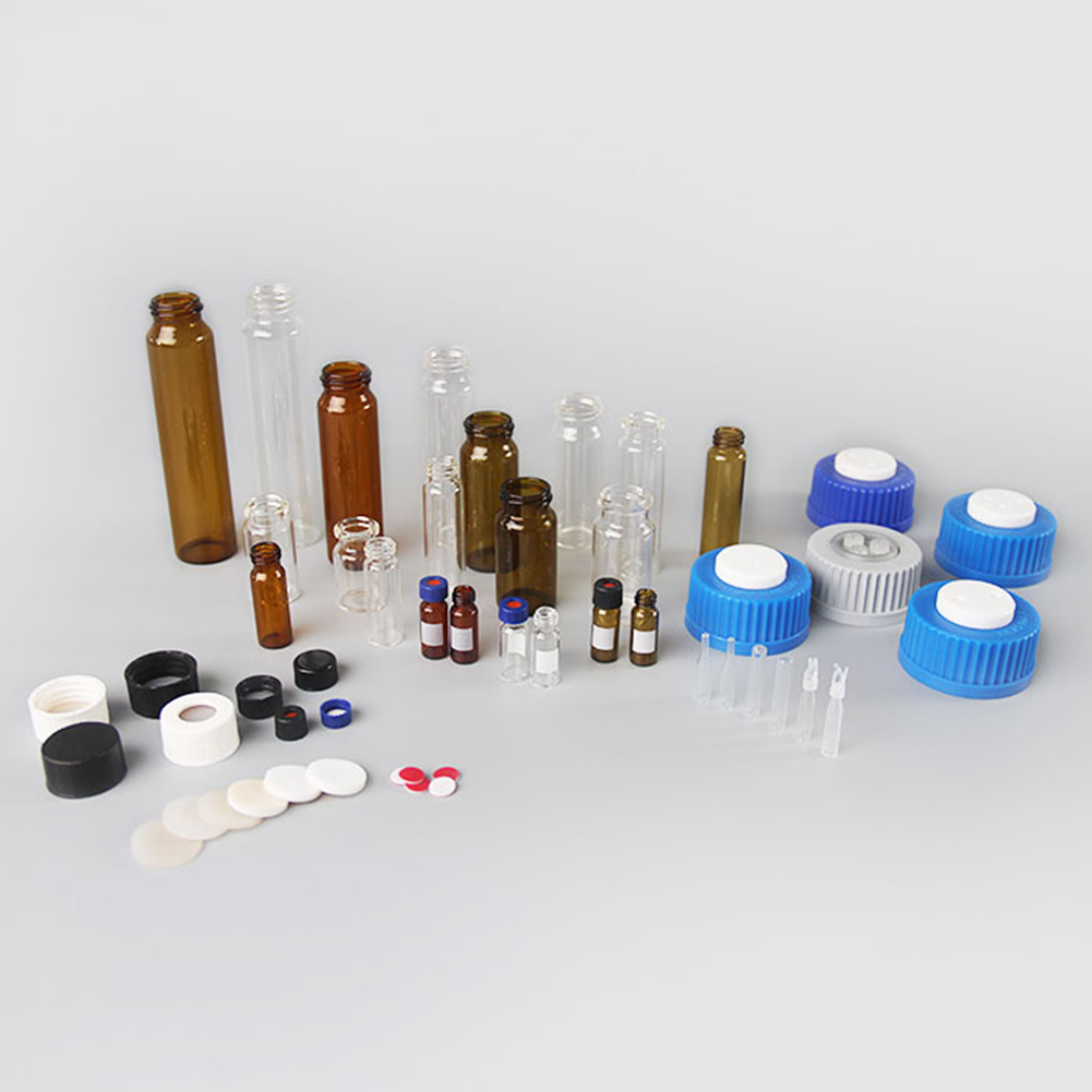 ADAMAS BETA Wholesale 100pcs Inlet Sample Bottles Laboratory Glass Reagent Storage Vials 2ml Screw Mouth 8-425 9-425 Sample Bottles with Writing Lable