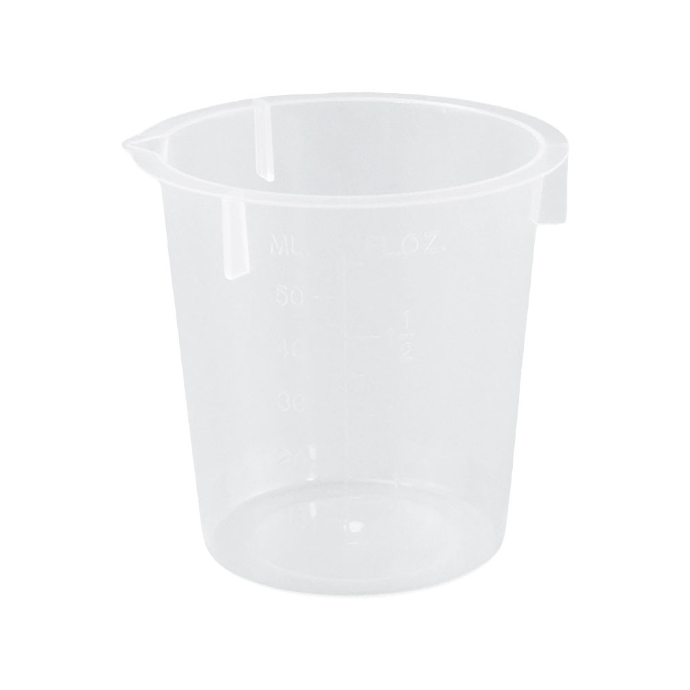 ADAMAS-BETA Lab Glass Measuring Cup Triangle Beaker Plastic Measuring Cup for Weighing Liquids Solids