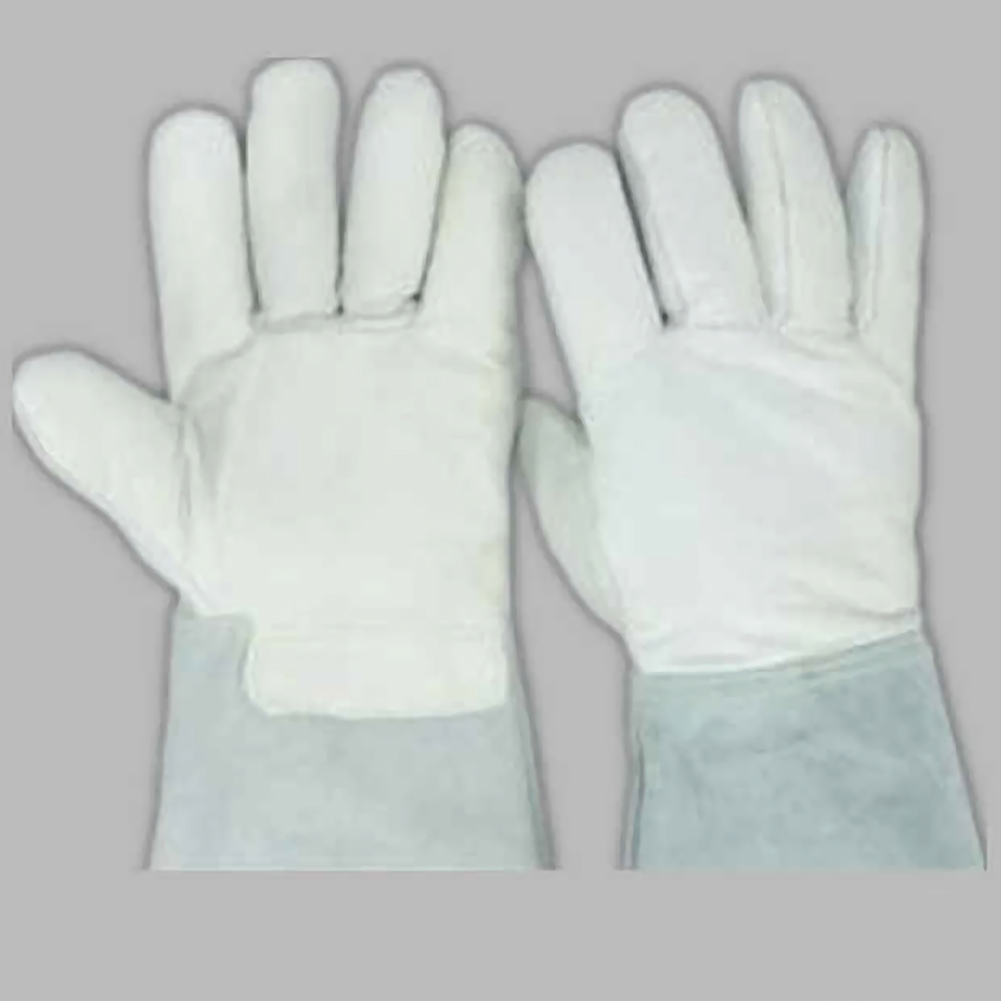 ADAMAS BETA 1 Pair Lab 31-36cm Leather Low Temperature Resistant Gloves - 200 ℃ Liquid Nitrogen Proof Cowhide Antifreeze Laboratory Protective Gloves