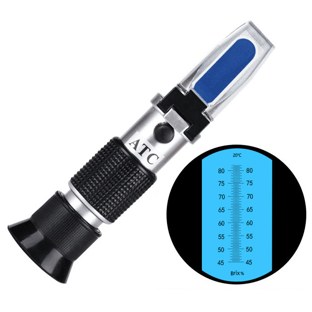 ADAMAS-BETA Lab Brix Refractometer with ATC Handheld Portable Meter Hydrometer Reader Tester for Measuring Fruit Sugar Content Saccharimeter