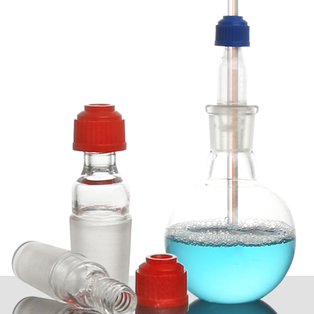 ADAMAS-BETA Screw Mouth Thermometer Casing Transparent Glass Thermowells Laboratory Glass Tube Standard Grinding 14-29#