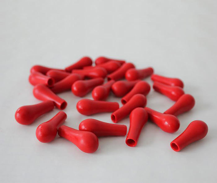 ADAMAS-BETA Rubber End Capsp Rubber End Caps for Dropper Red Leather Head Latex Caps 200PCS Lab Equipment and Supplies