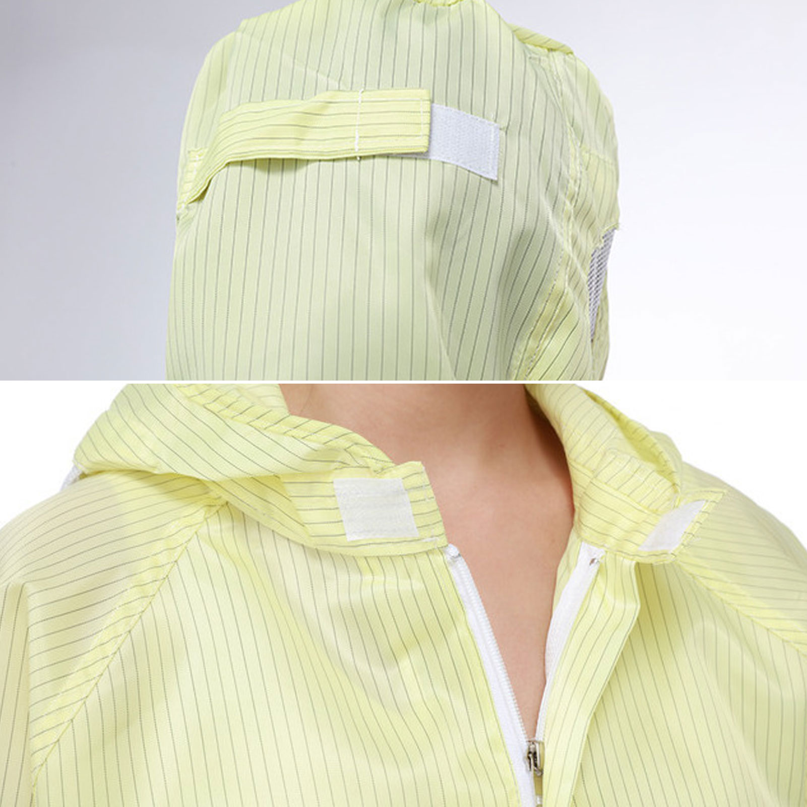 ADAMAS BETA Lab Coveralls with Hood Anti-static Clean Protective Clothing Laboratory Dustproof Long Sleeve High Temperature Resistance Suits