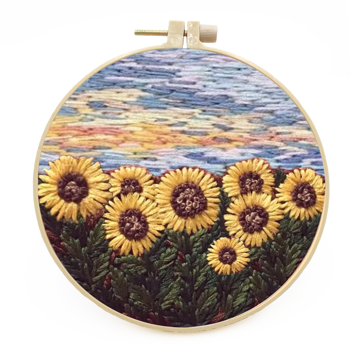 DIY Handmade Embroidery Craft Cross stitch kit Beginner  -Sunflowers Pattern