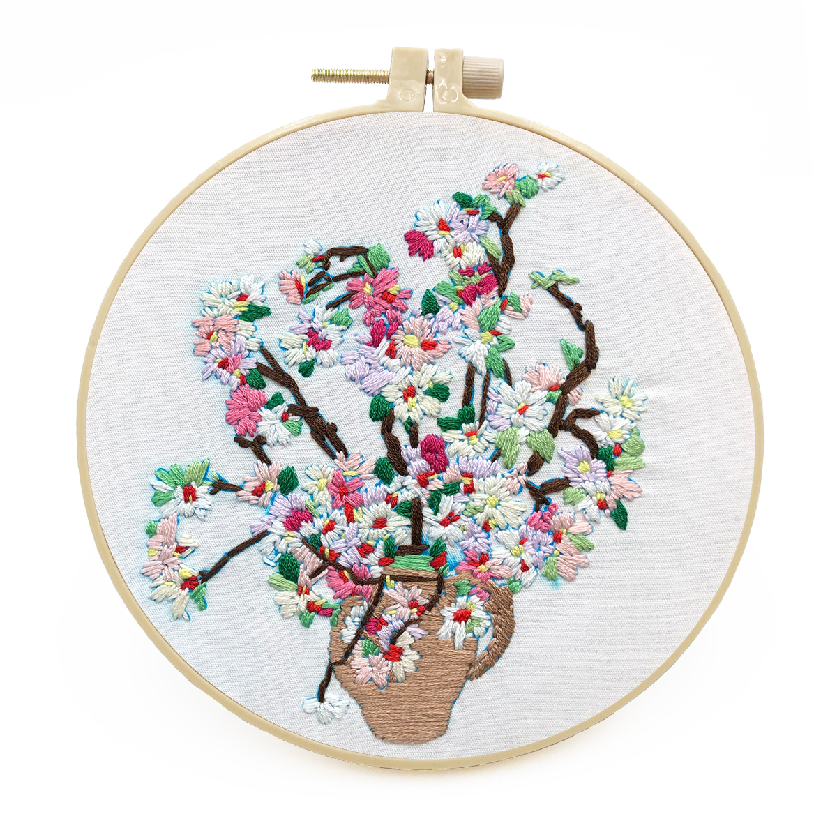 DIY Handmade Embroidery Craft Cross stitch kit Beginner  -Plum Bossom Pattern