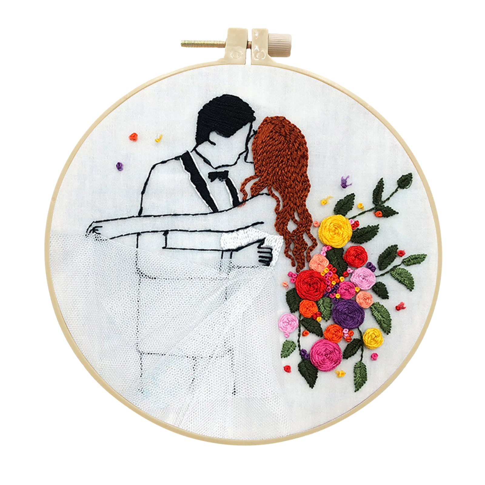  Craft Cross Stitch Kits DIY Handmade Embroidery Kit For Beginner - Sweet Wedding Pattern