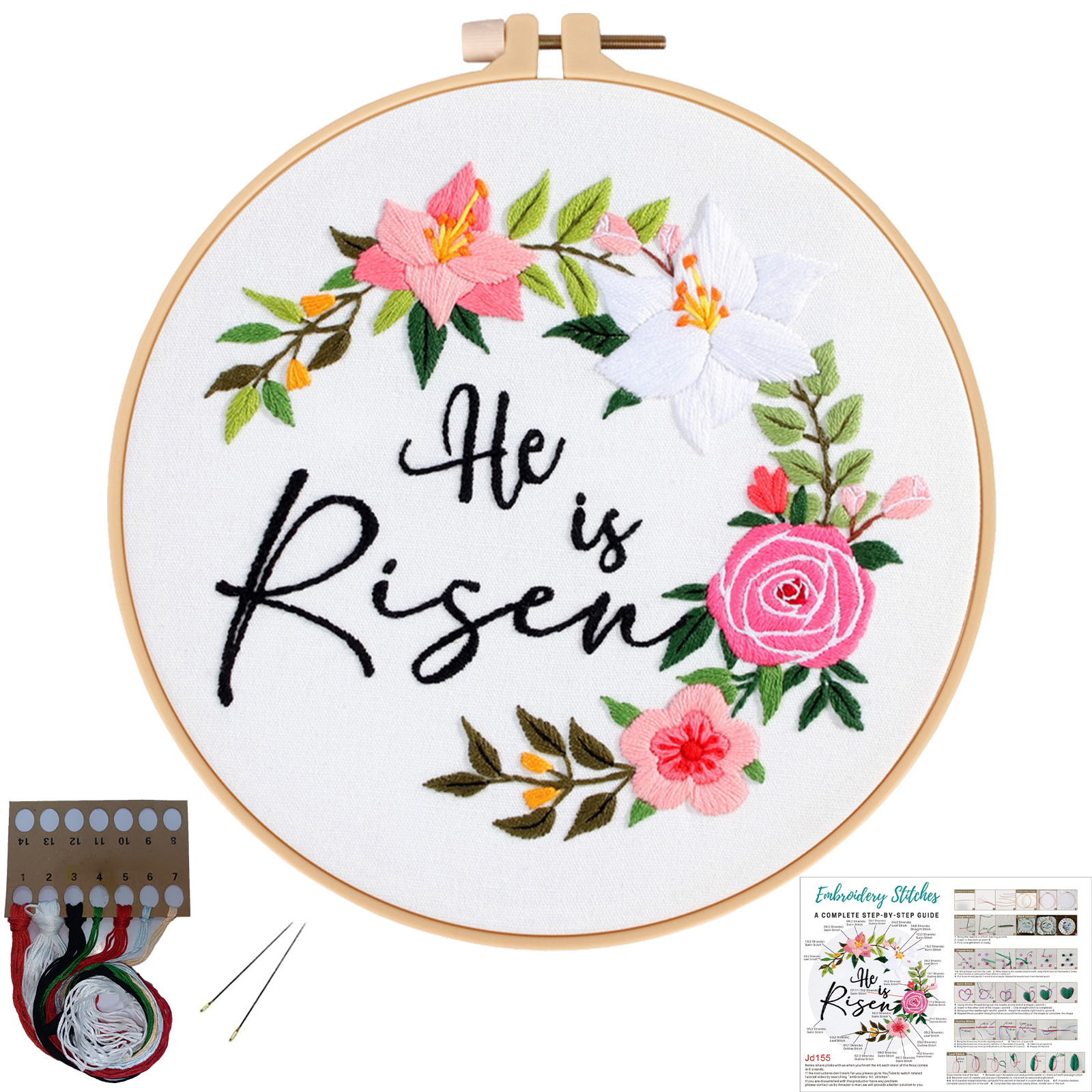 DIY Handmade Embroidery Cross stitch kit - Easter Jesus