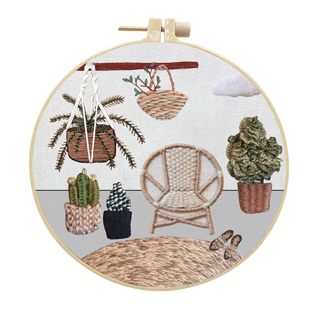 Handmade Embroidery Kit Cross stitch kit for Adult Beginner - Romantic room Pattern
