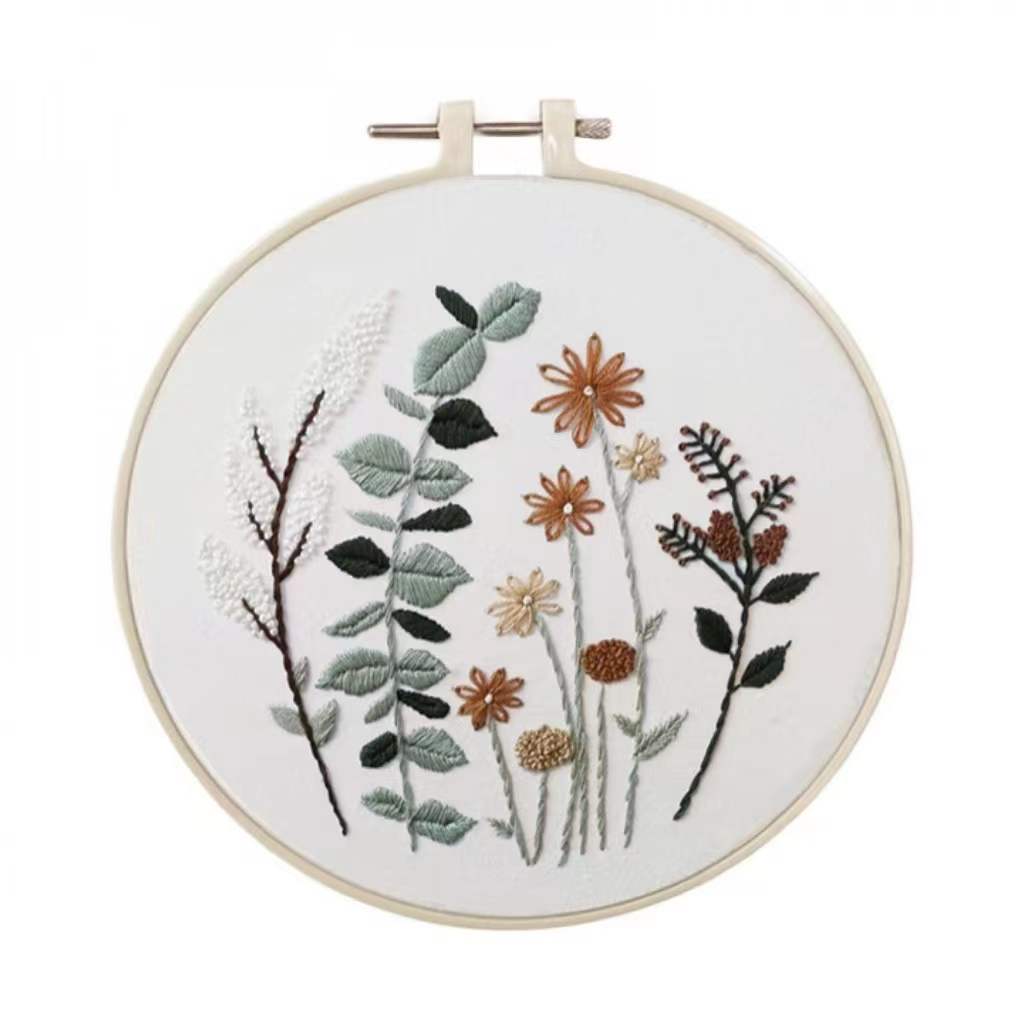 Embroidery Kits Cross stitch kits for Adult Beginner - Lovely Weeds Pattern