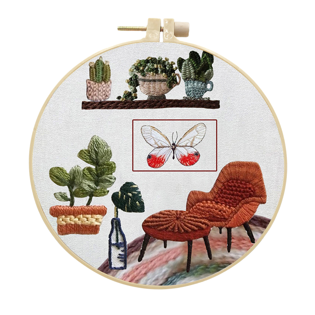 Handmade Embroidery Kit Cross stitch kit for Adult Beginner - Sweet Bedroom Pattern