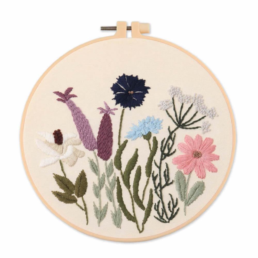 DIY Handmade Embroidery Craft Cross stitch kits beginner - Lovely Flowers Pattern
